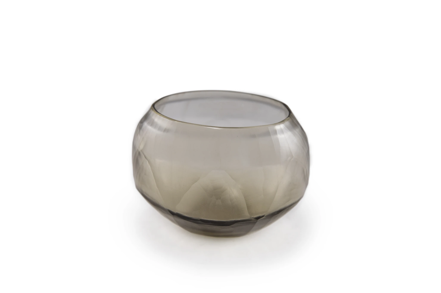 SULPHUR CANDLEHOLDER - H9 D11 cm - SMOKE - Bridgnorth Furniture