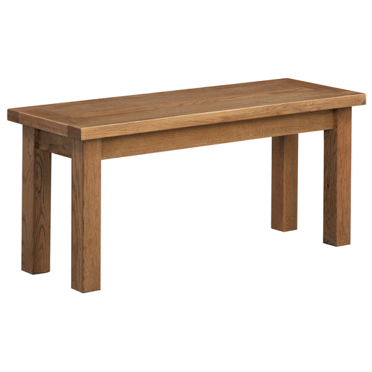 Drayton Rustic Oak Medium Bench - Bridgnorth Furniture