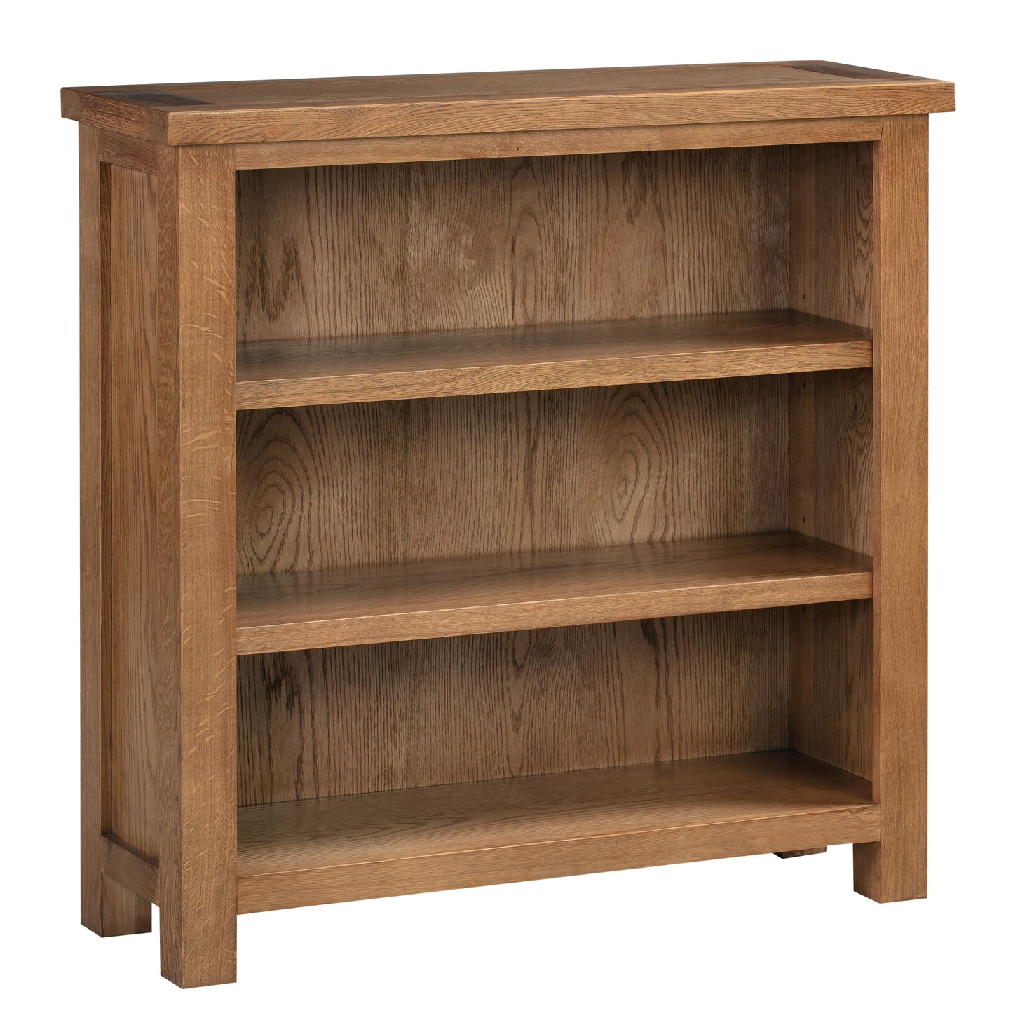 Drayton Rustic Oak 3' Bookcase - Bridgnorth Furniture