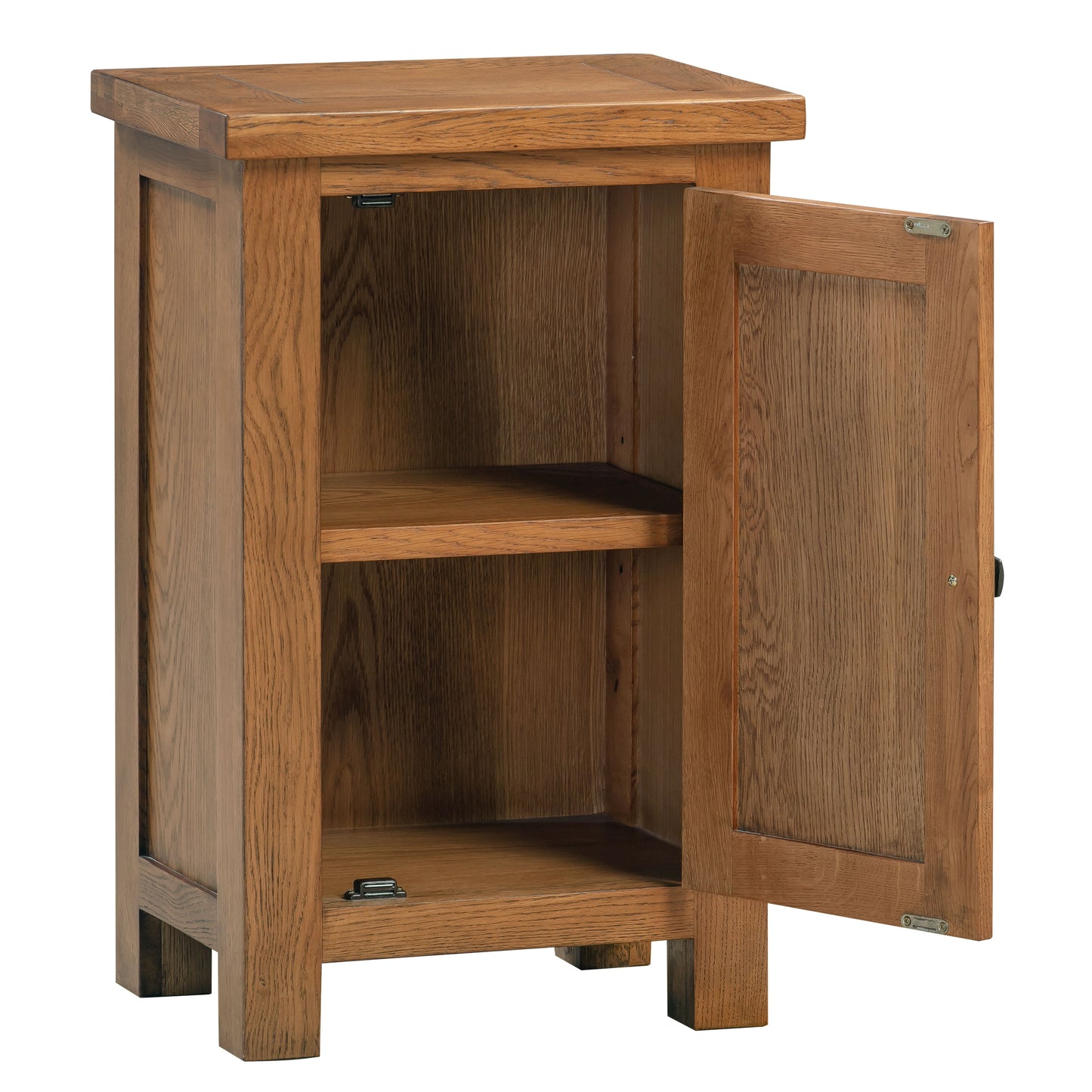 Drayton Rustic Oak 1 Door Cabinet - Bridgnorth Furniture