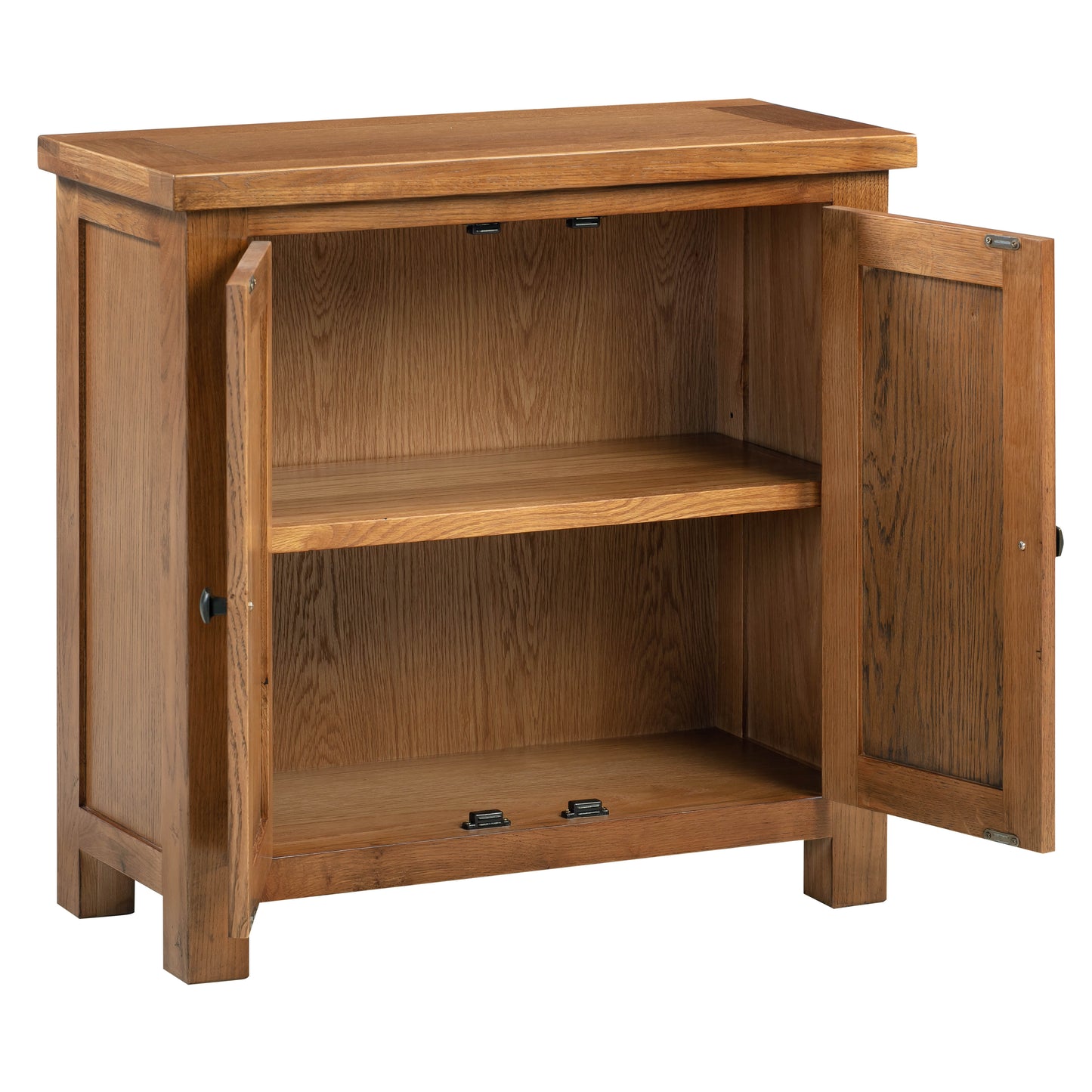Drayton Rustic Oak 2 Door Cabinet - Bridgnorth Furniture
