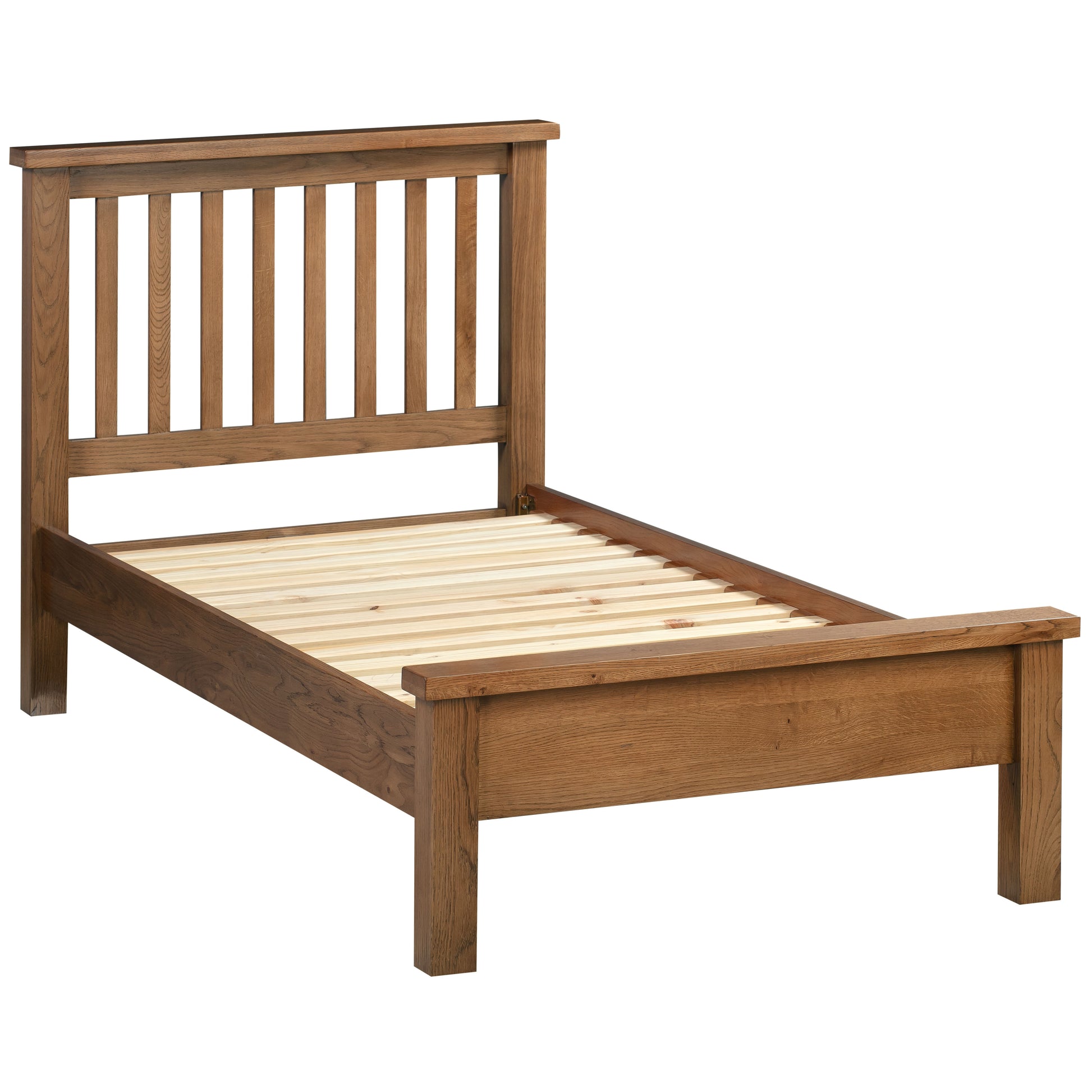 Drayton Rustic Oak Bed - Bridgnorth Furniture