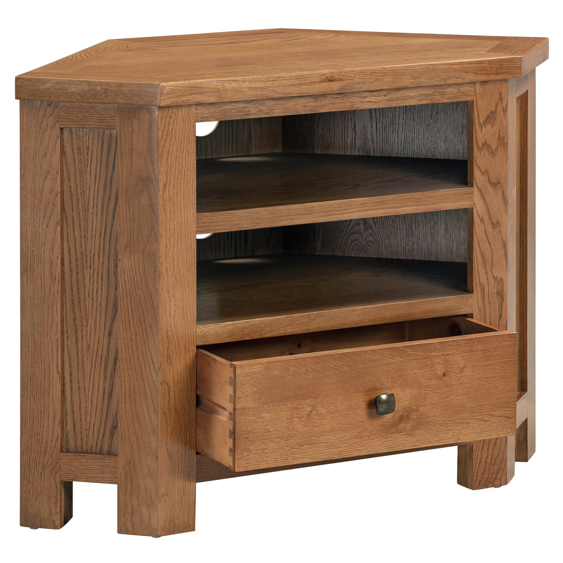 Drayton Rustic Corner Tv Unit - Bridgnorth Furniture