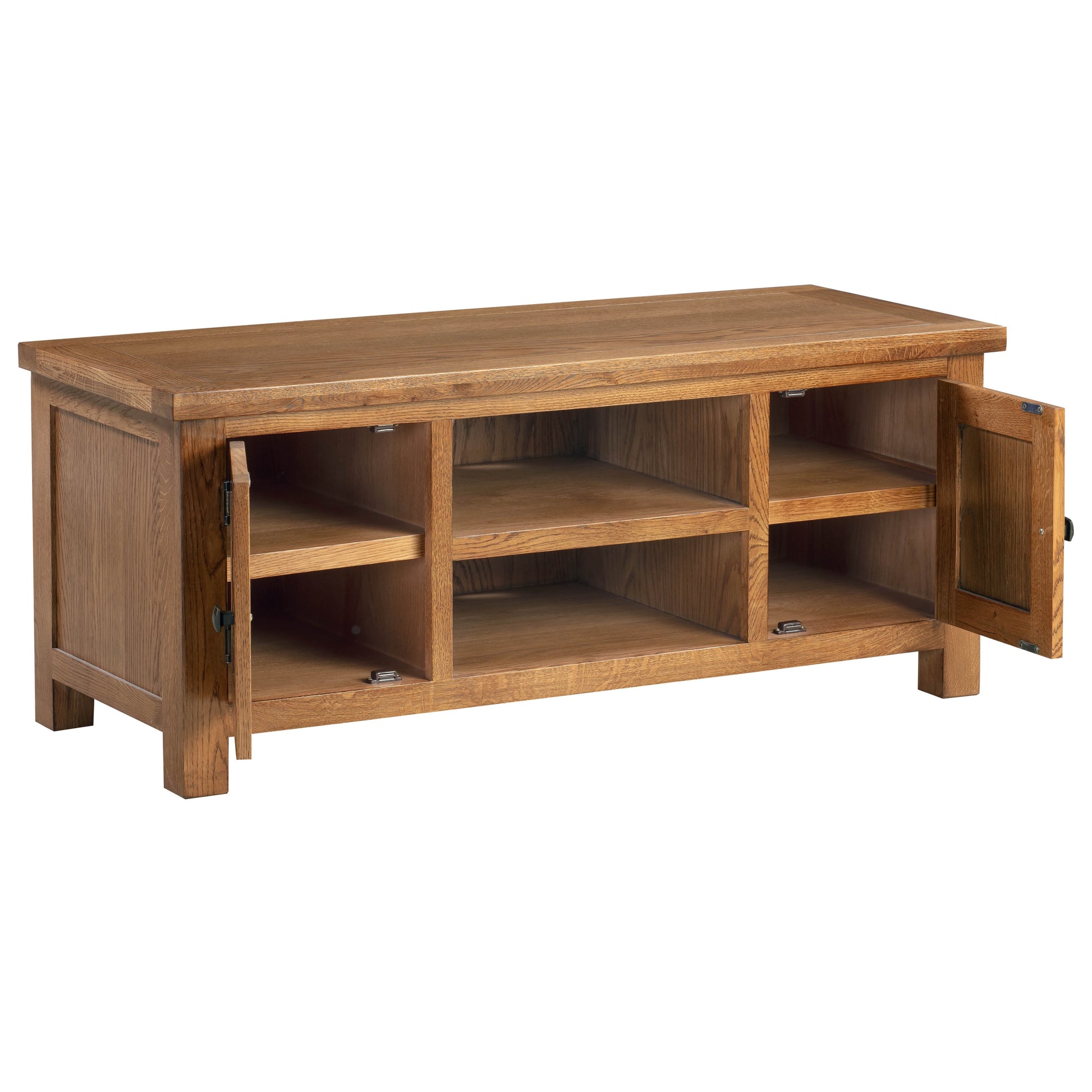 Drayton Rustic Oak Large TV Unit - Bridgnorth Furniture