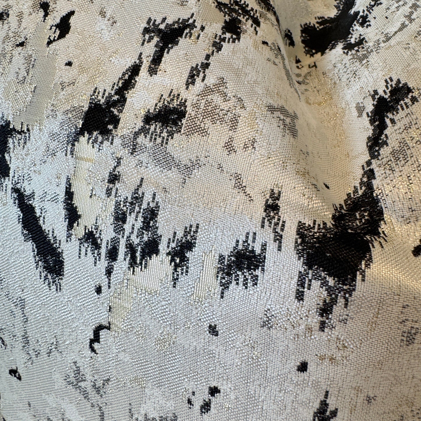 Dionne Cream & Black Abstract Print Cushion - 50x50cm - Bridgnorth Furniture