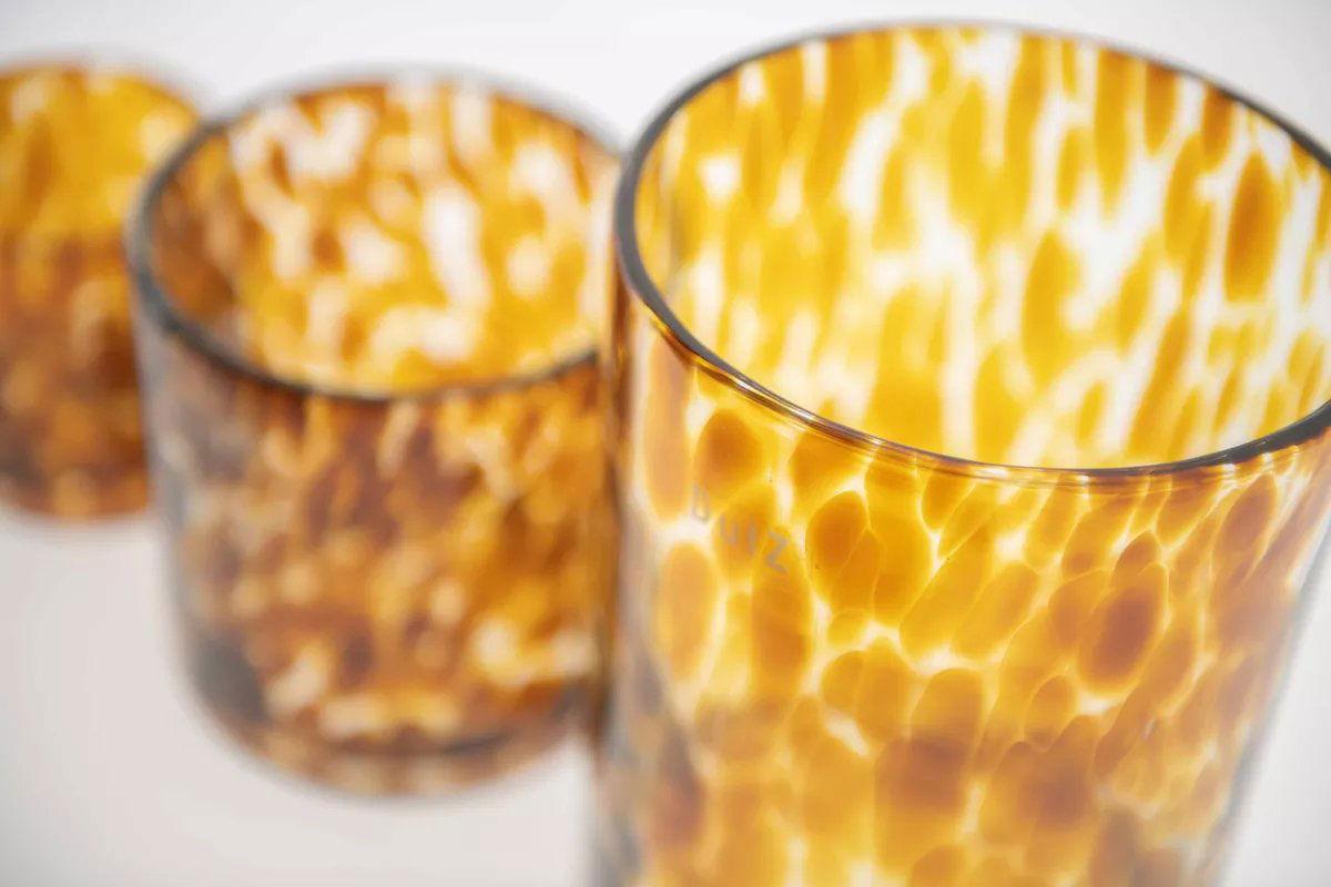 CYLINDER Vase candleholder Pot -  LEOPARD BROWN Colour by DutZ - Bridgnorth Furniture