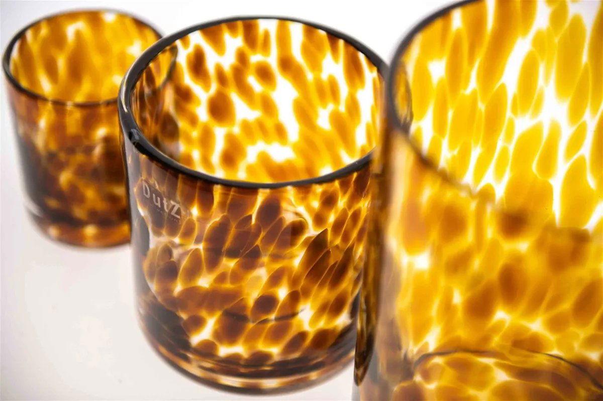 CYLINDER Vase candleholder Pot -  LEOPARD BROWN Colour by DutZ - Bridgnorth Furniture