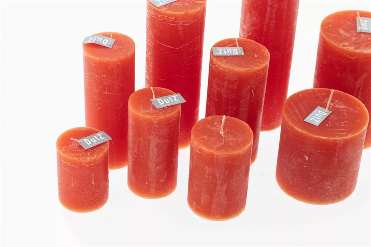 LUXURY RUSTIC CANDLE - CORAL RED - Bridgnorth Furniture