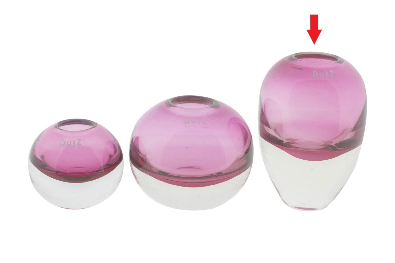 Ball VASE HOOLA - FUCHSIA Colour by DutZ - Bridgnorth Furniture