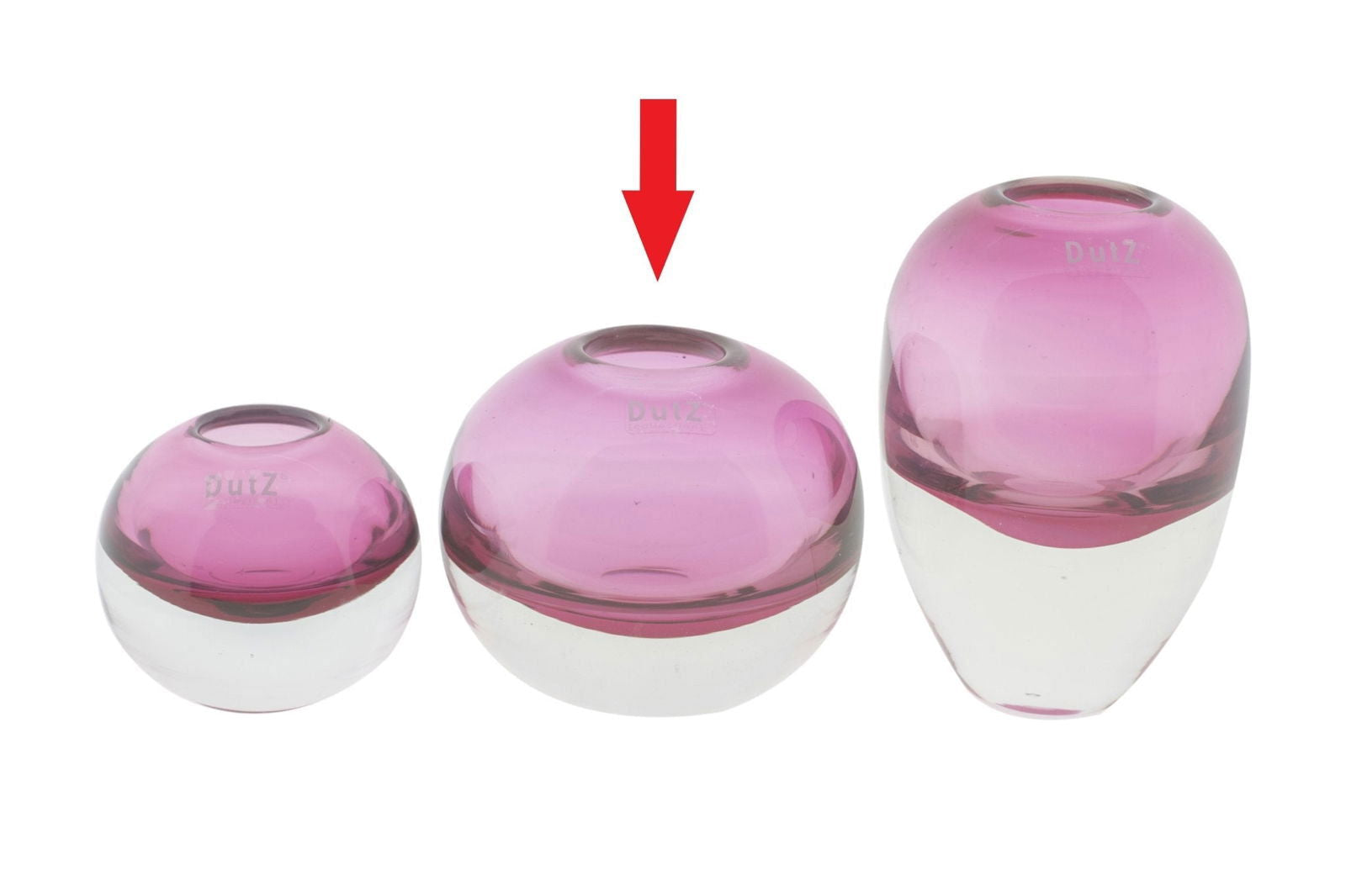 Ball VASE HOOLA - FUCHSIA Colour by DutZ - Bridgnorth Furniture