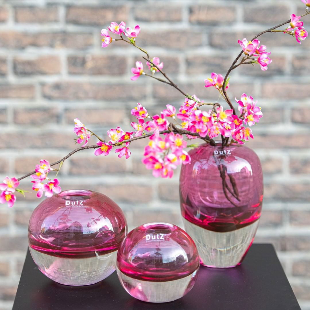 Ball VASE HOOLA - FUCHSIA Colour by DutZ - Bridgnorth Furniture