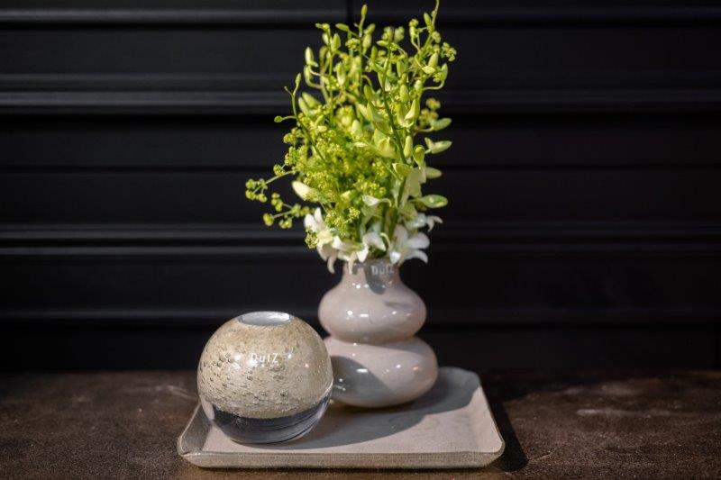VASE SKRZYSZOW S- H16 D14 cm - BEIGE - Bridgnorth Furniture