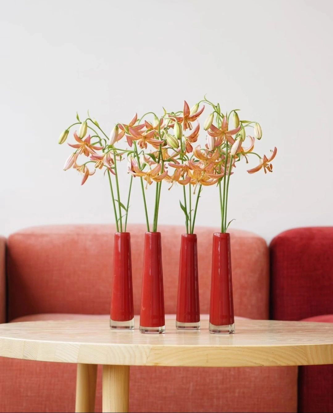 VASE SOLIFLEUR Budvase - RED - Bridgnorth Furniture