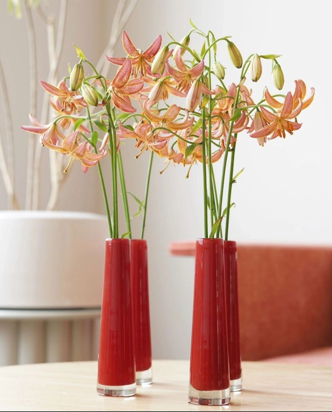 VASE SOLIFLEUR Budvase - RED - Bridgnorth Furniture