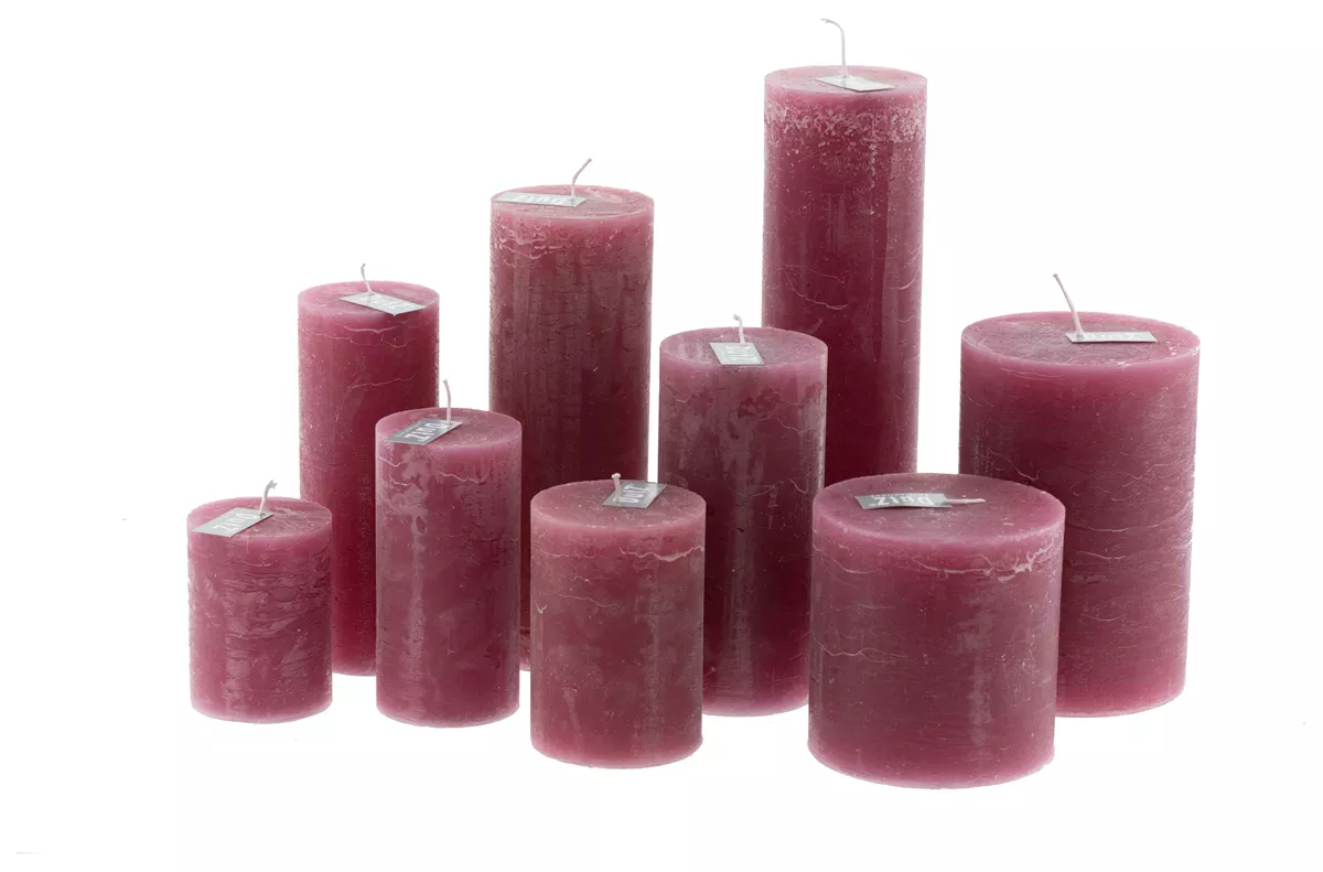 LUXURY RUSTIC CANDLE - FUCHSIA - Bridgnorth Furniture