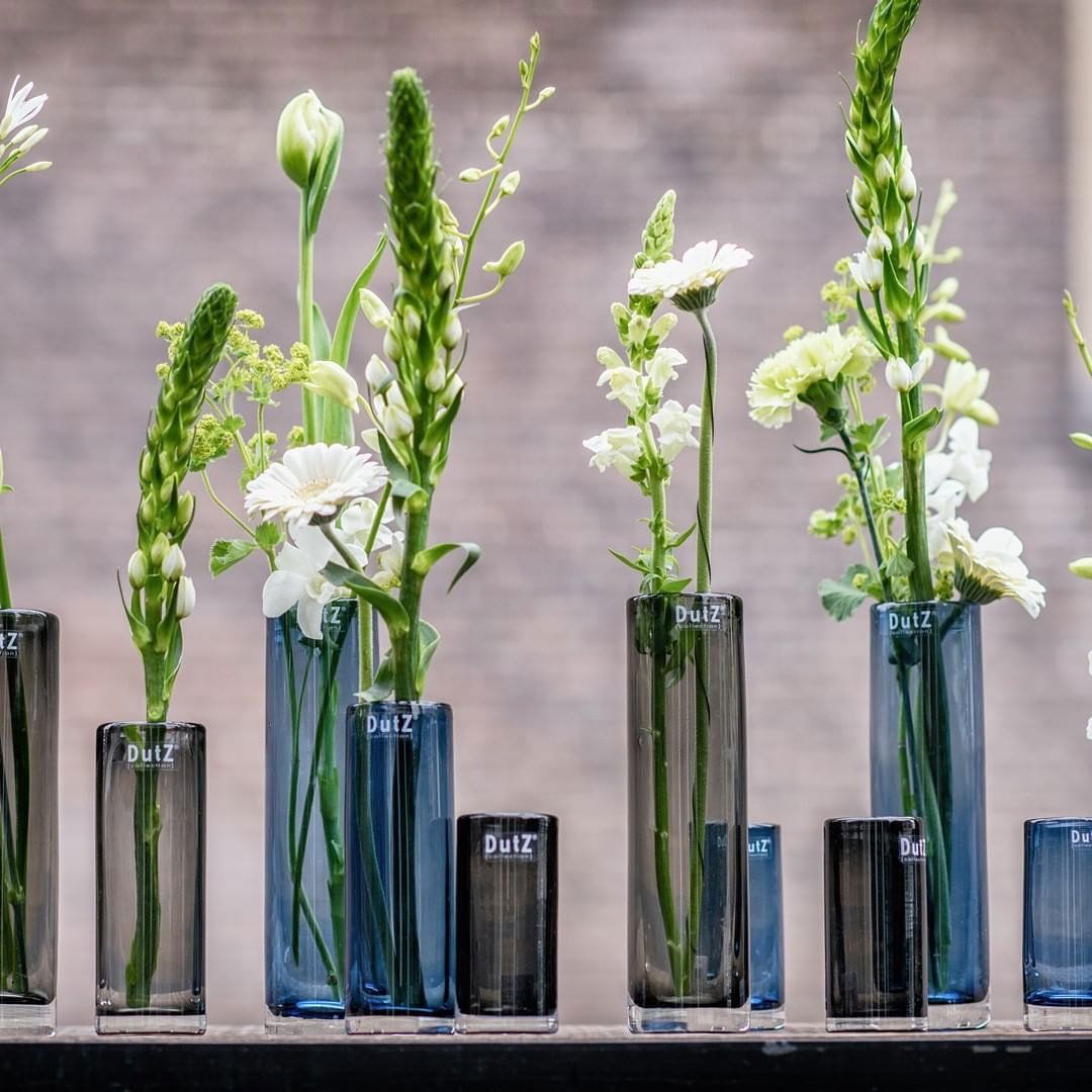 CYLINDER Vase - H25 D6.5 cm - NEWGREY Colour by DutZ - Bridgnorth Furniture