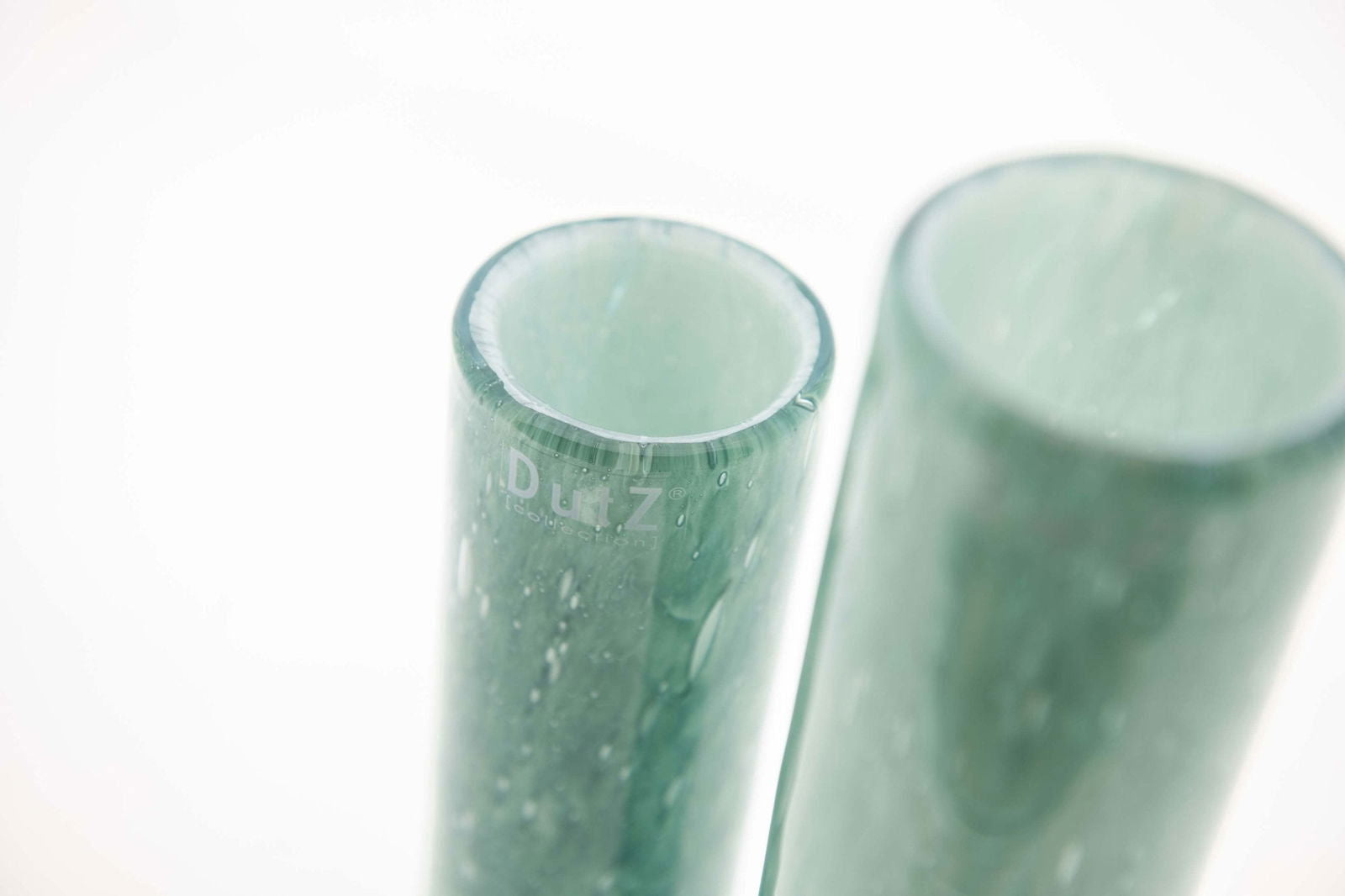 CYLINDER Vase - GREEN WHITE Colour by DutZ - Bridgnorth Furniture