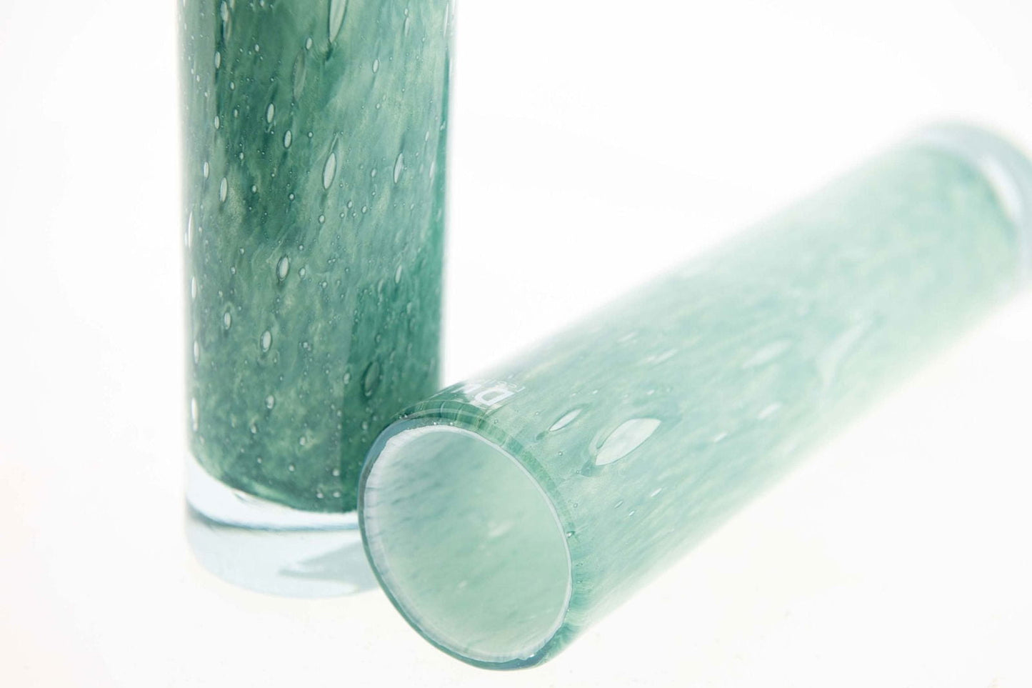 CYLINDER Vase - GREEN WHITE Colour by DutZ - Bridgnorth Furniture