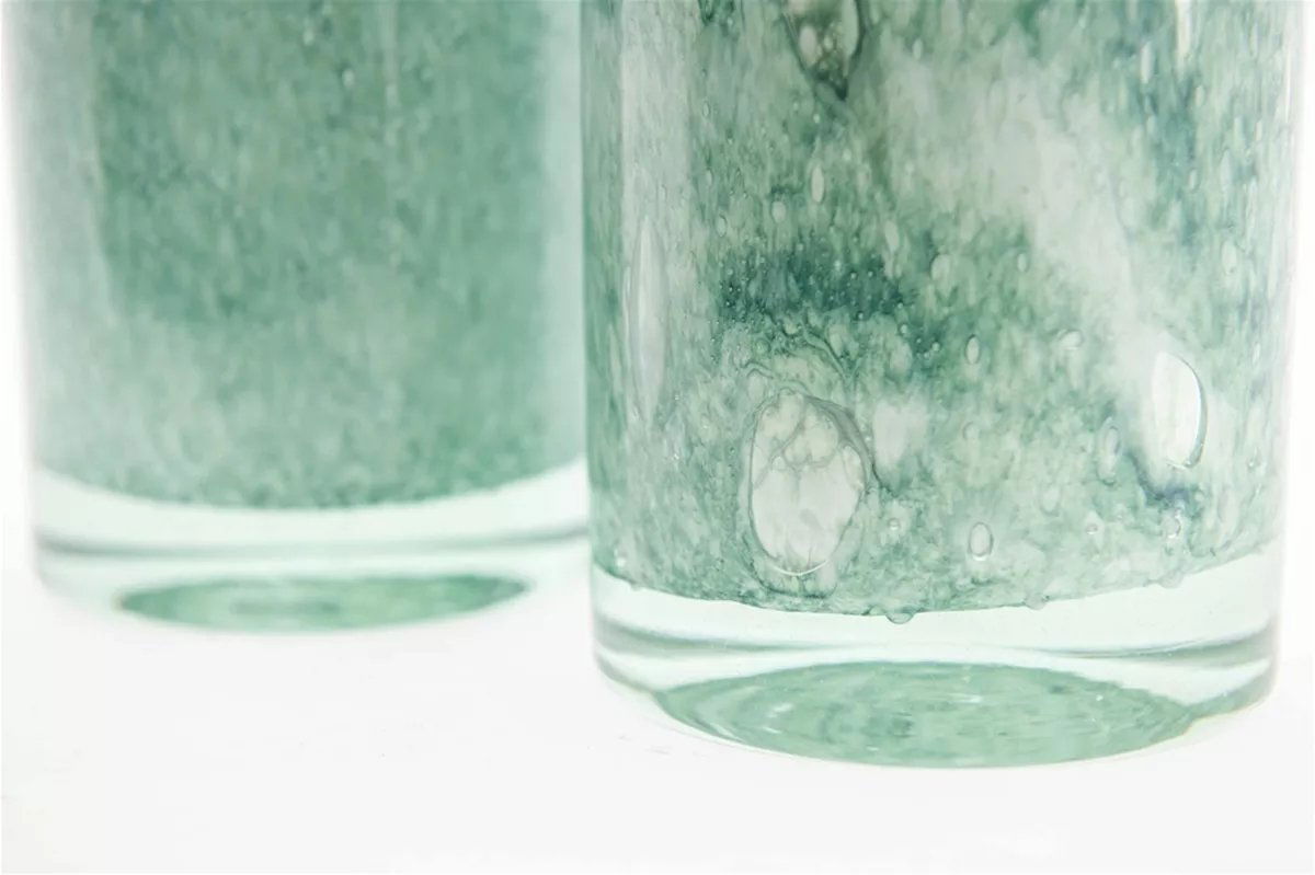 CYLINDER Vase - GREEN WHITE Colour by DutZ - Bridgnorth Furniture