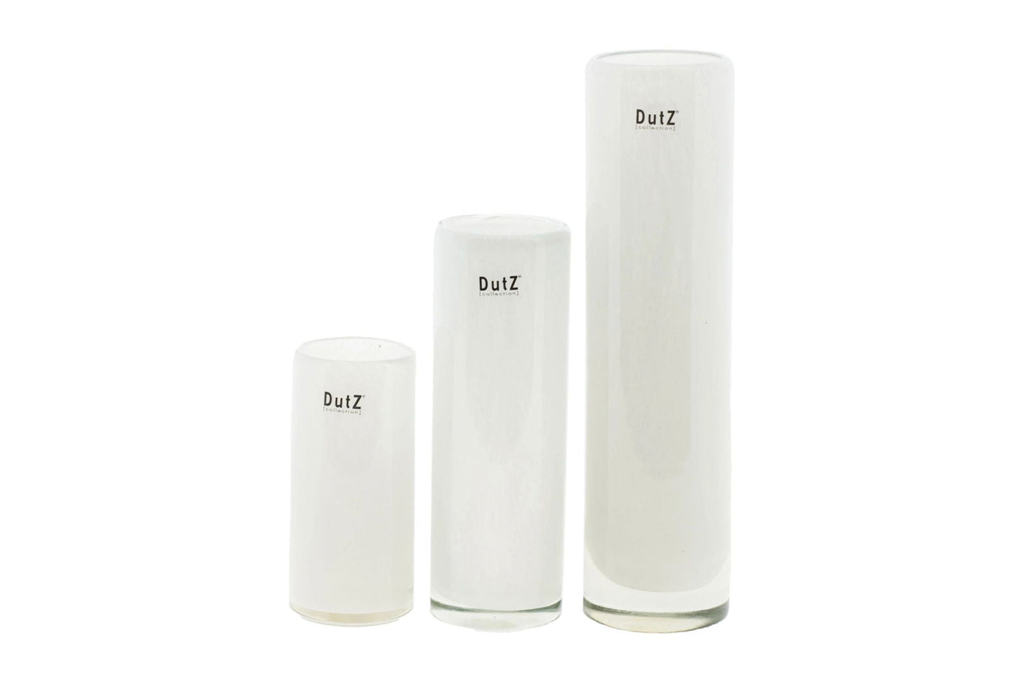 CYLINDER Vase - H25 D6.5 cm - WHITE Colour by DutZ - Bridgnorth Furniture