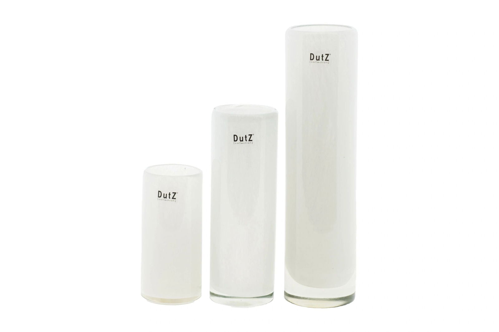 CYLINDER Vase - H25 D6.5 cm - WHITE Colour by DutZ - Bridgnorth Furniture