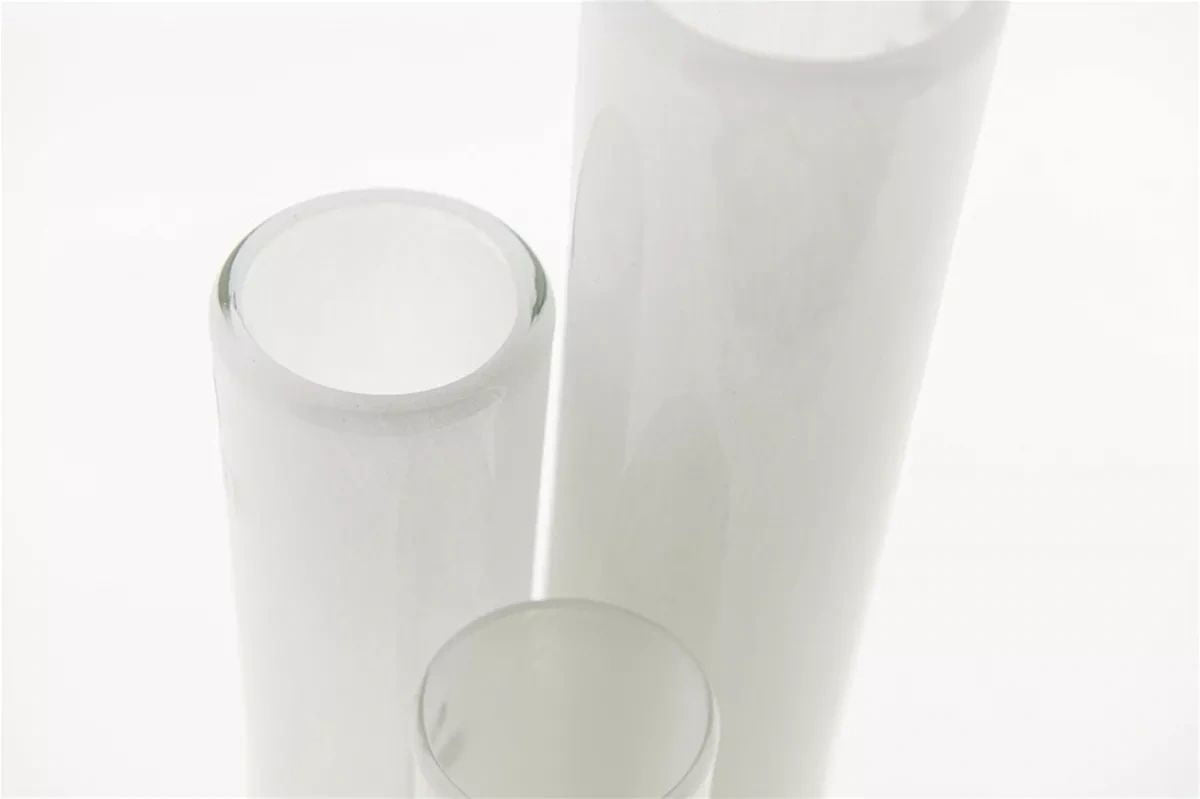 CYLINDER Vase - H25 D6.5 cm - WHITE Colour by DutZ - Bridgnorth Furniture