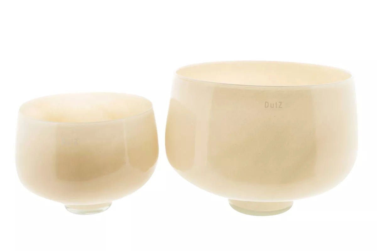 RIEKY Glass Bowl - BEIGE by DutZ - Bridgnorth Furniture