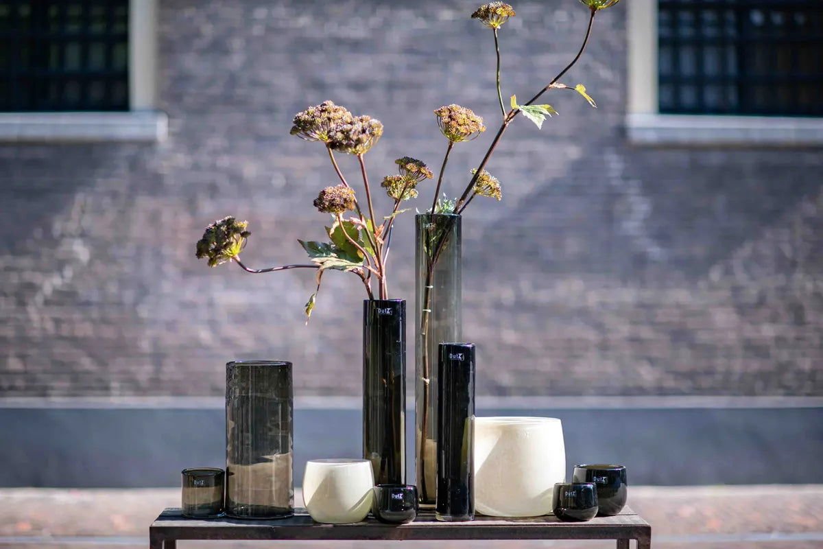 GLASS POT - BEIGE Colour by DutZ - Bridgnorth Furniture