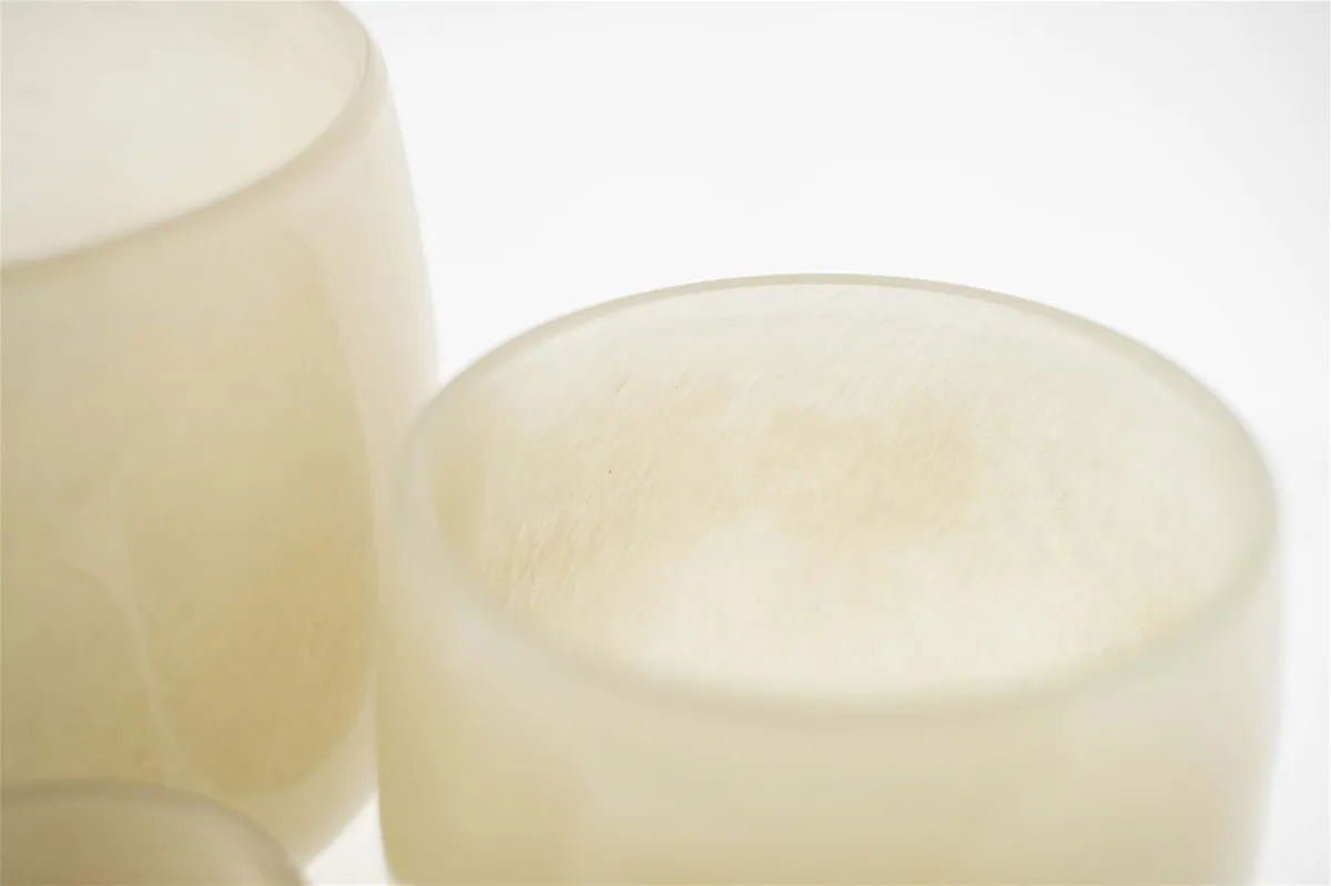 GLASS POT - BEIGE Colour by DutZ - Bridgnorth Furniture