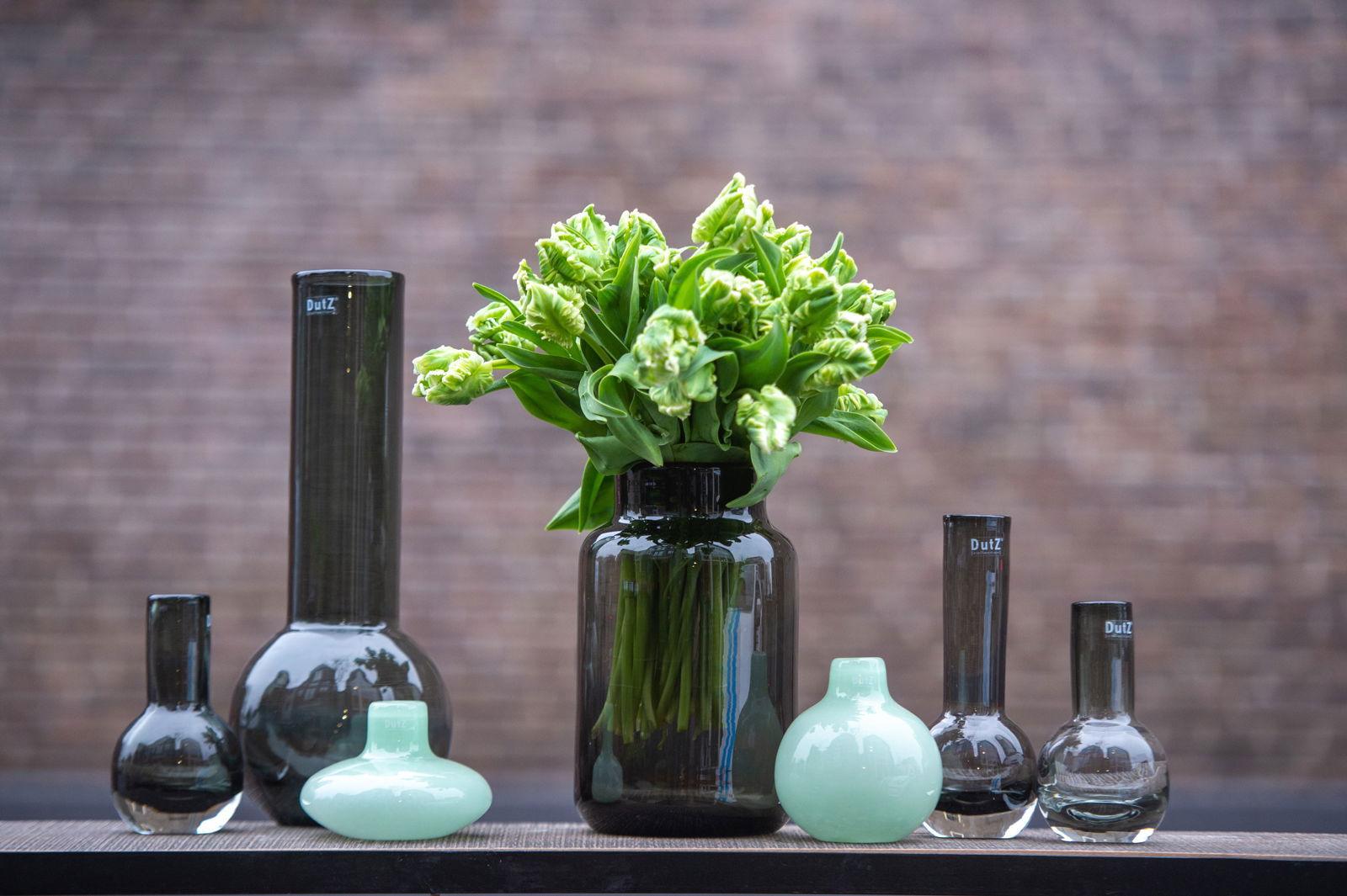 VASE NOVA C - H30 D19 cm - SMOKE Colour by DutZ - Bridgnorth Furniture