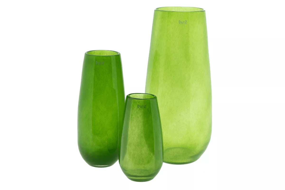 VASE ROBERT -  H50 D14 cm - JUNGLE GREEN Colour by DutZ - Bridgnorth Furniture