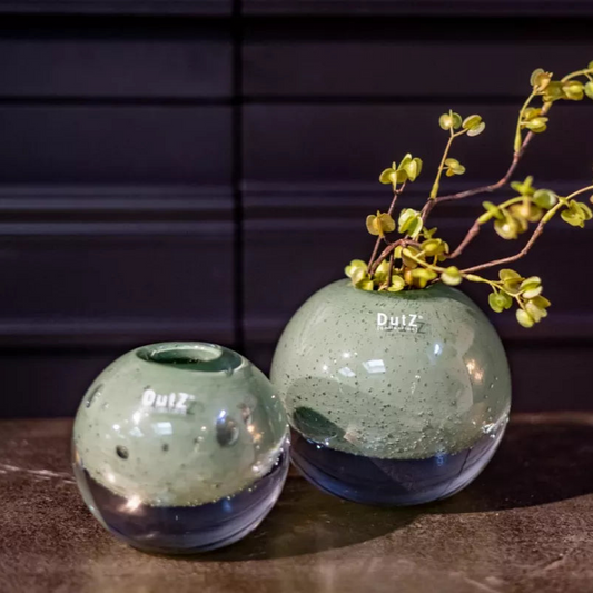 BALL VASE KULA -  Pistache Bubbles - Bridgnorth Furniture