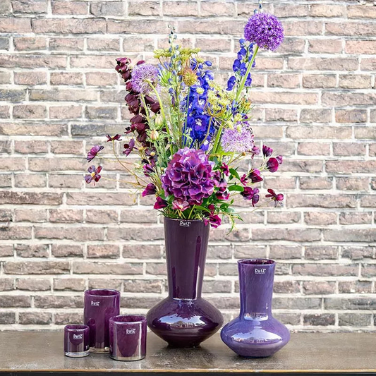 Vase Glass LOFLO - PLUM - Bridgnorth Furniture