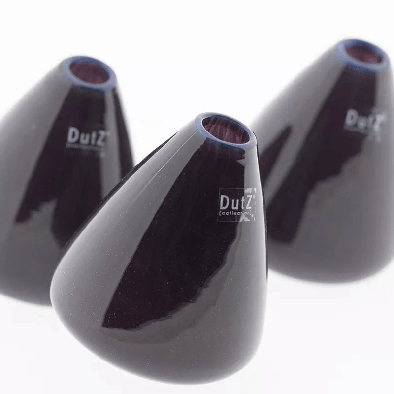 TUMBLING VASE - H12 D10 cm - PLUM - Bridgnorth Furniture