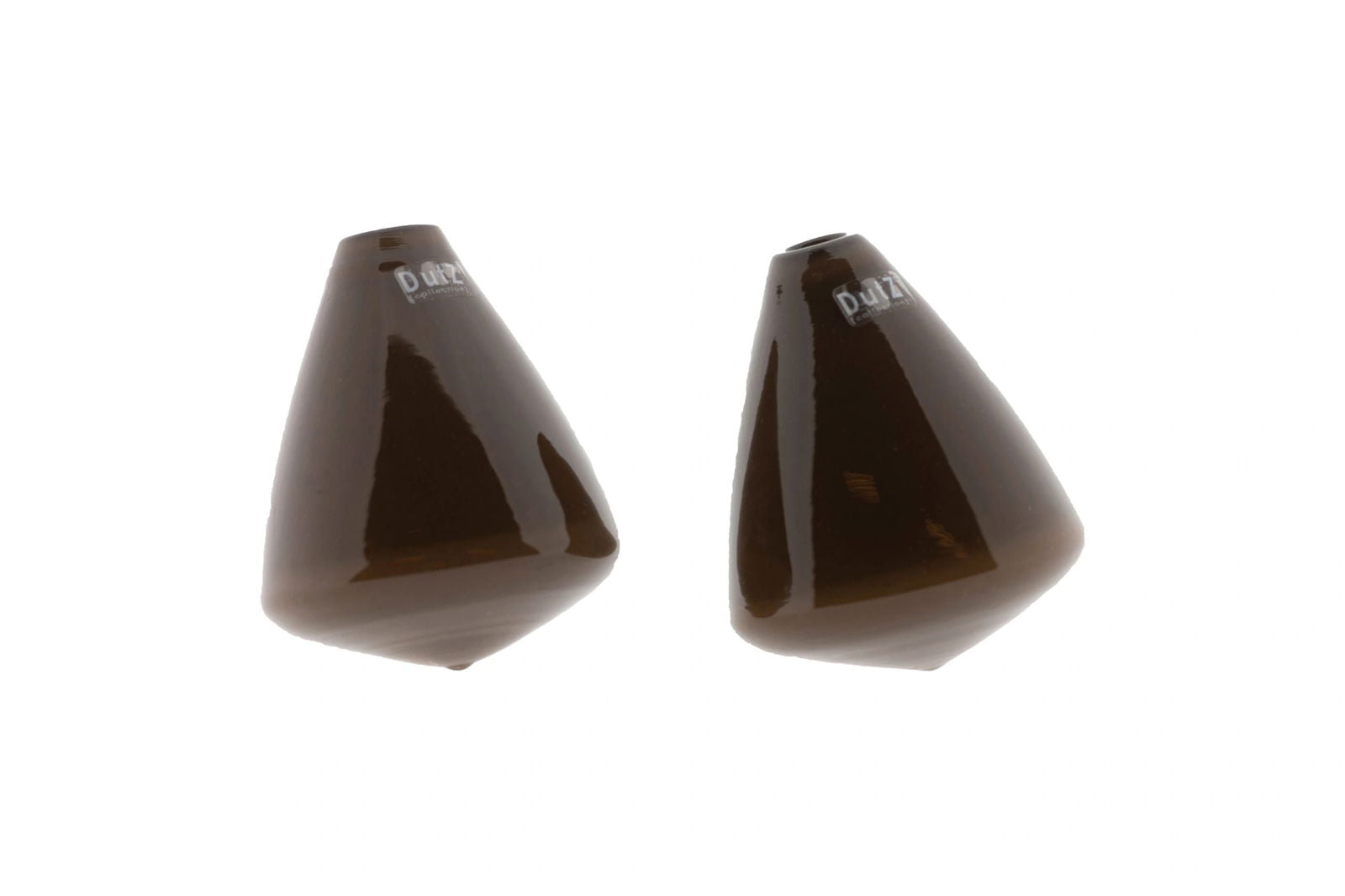 TUMBLING VASE - H12 D10 cm - BROWN - Bridgnorth Furniture