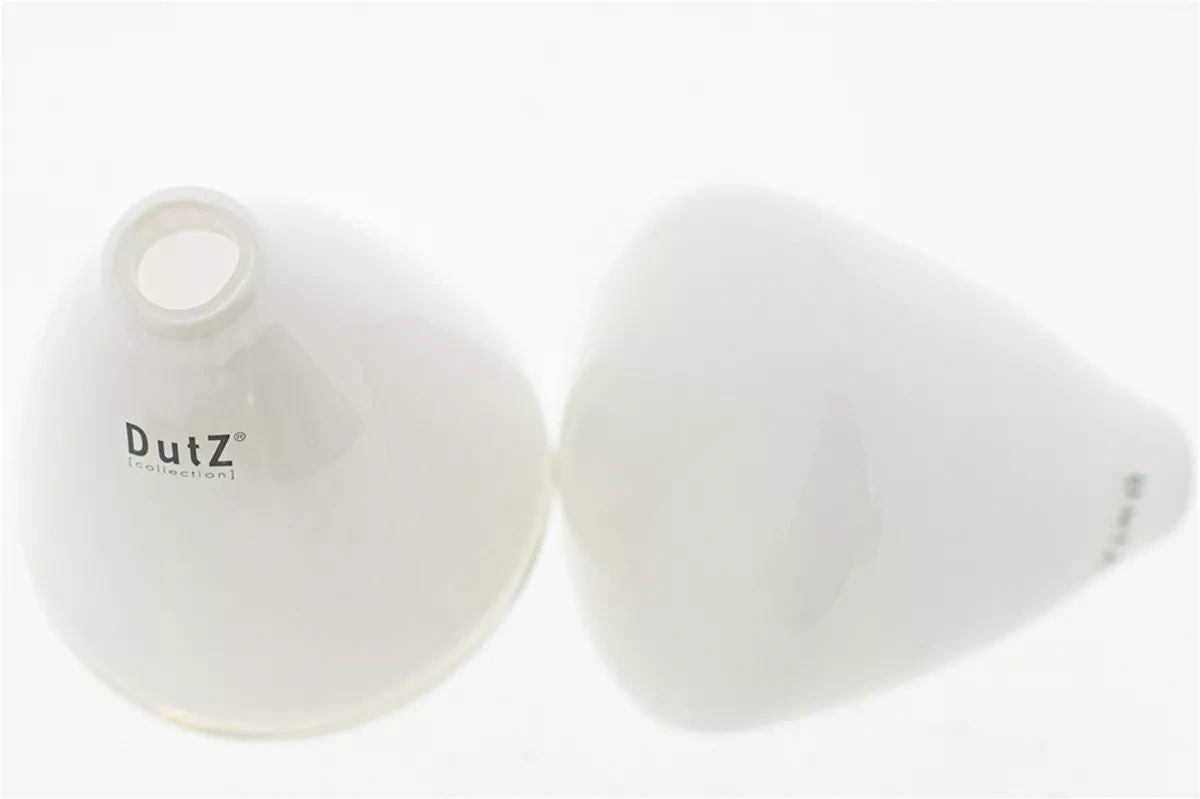 TUMBLING VASE - H12 D10 cm - WHITE - Bridgnorth Furniture