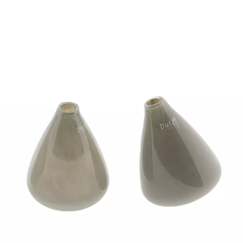 TUMBLING VASE - H12 D10 cm - TAUPE - Bridgnorth Furniture