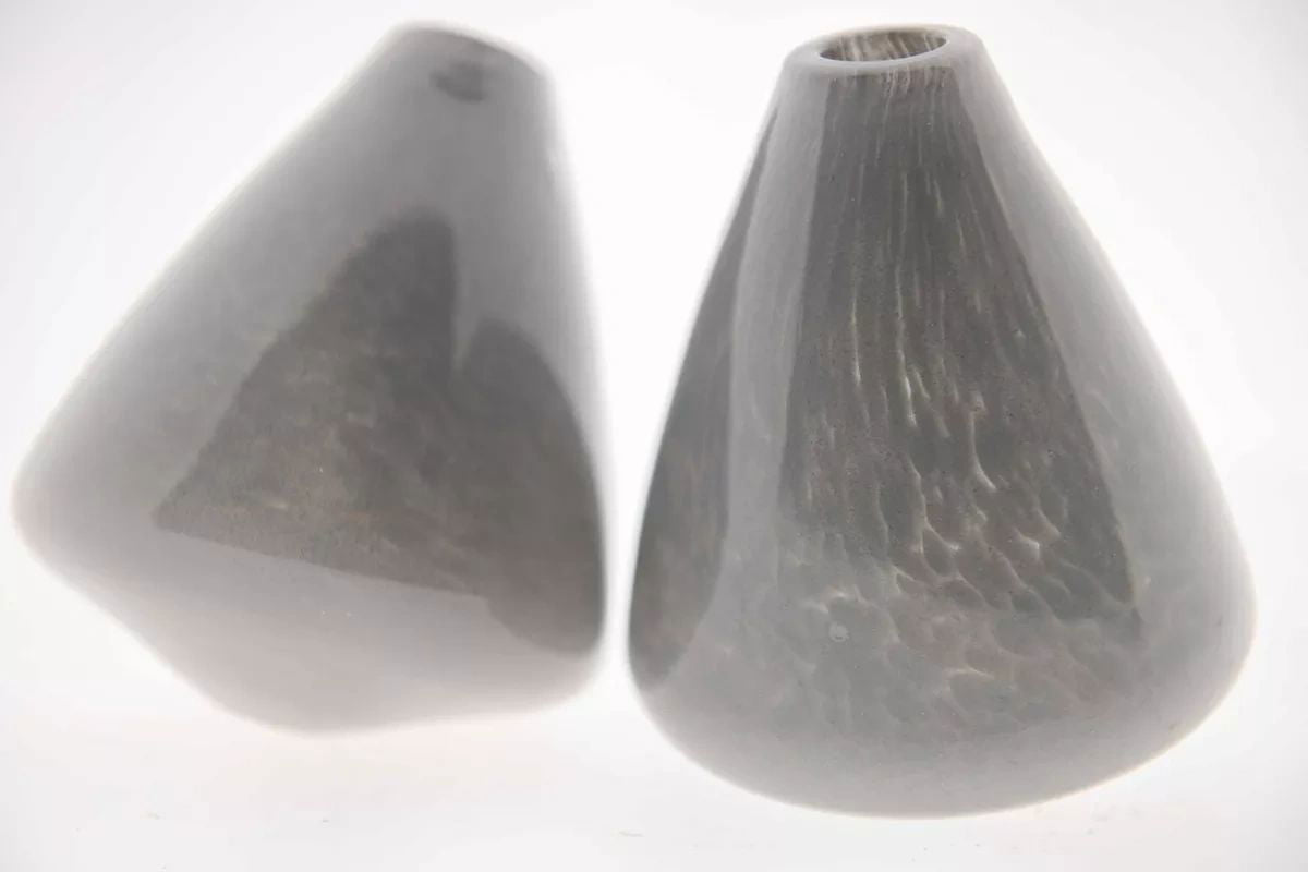 TUMBLING VASE - H12 D10 cm - GREY - Bridgnorth Furniture