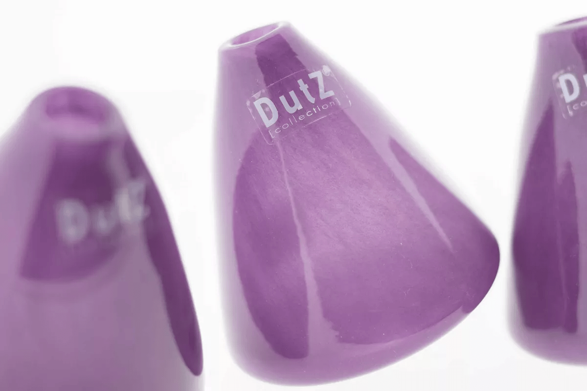 TUMBLING VASE - H12 D10 cm - VIOLET - Bridgnorth Furniture