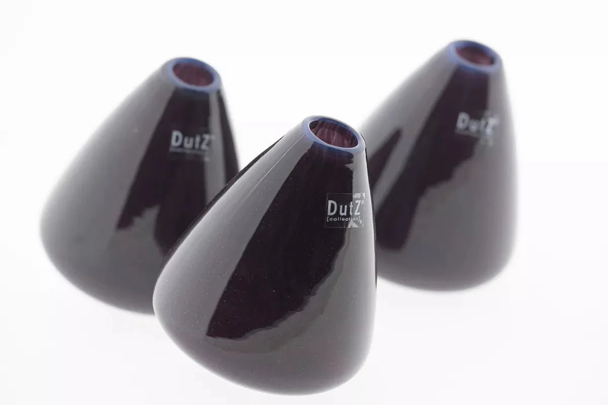 TUMBLING VASE - H12 D10 cm - PLUM - Bridgnorth Furniture