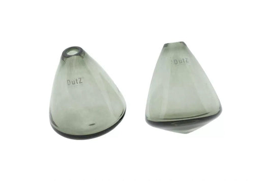 TUMBLING VASE - H12 D10 cm - SMOKE - Bridgnorth Furniture