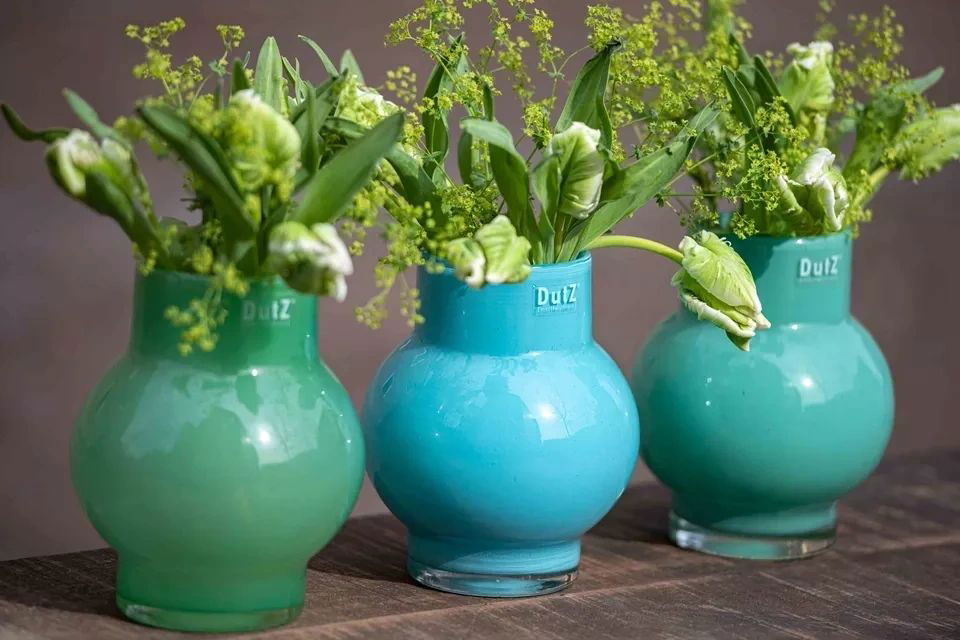 VASE RONDO S - H17 D14 cm - GRASSGREEN - Bridgnorth Furniture