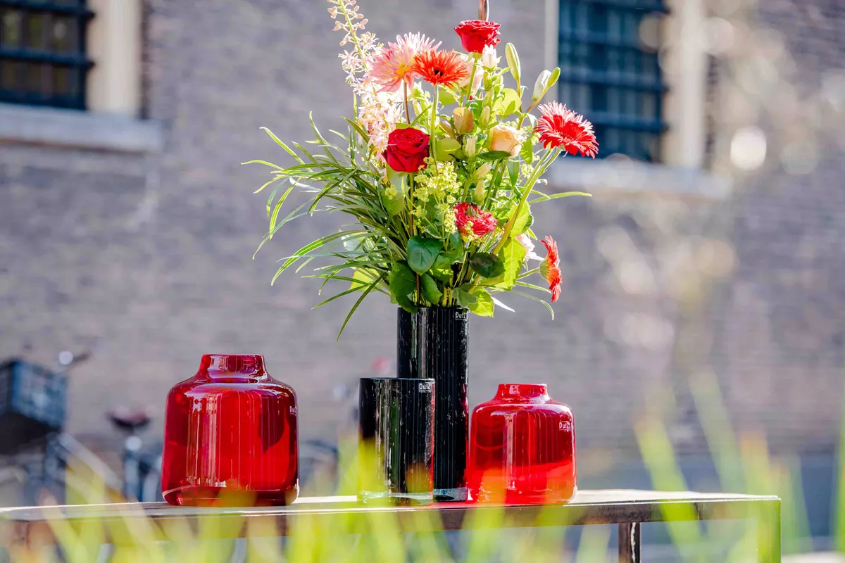 VASE TISZA - RED Colour by DutZ - Bridgnorth Furniture