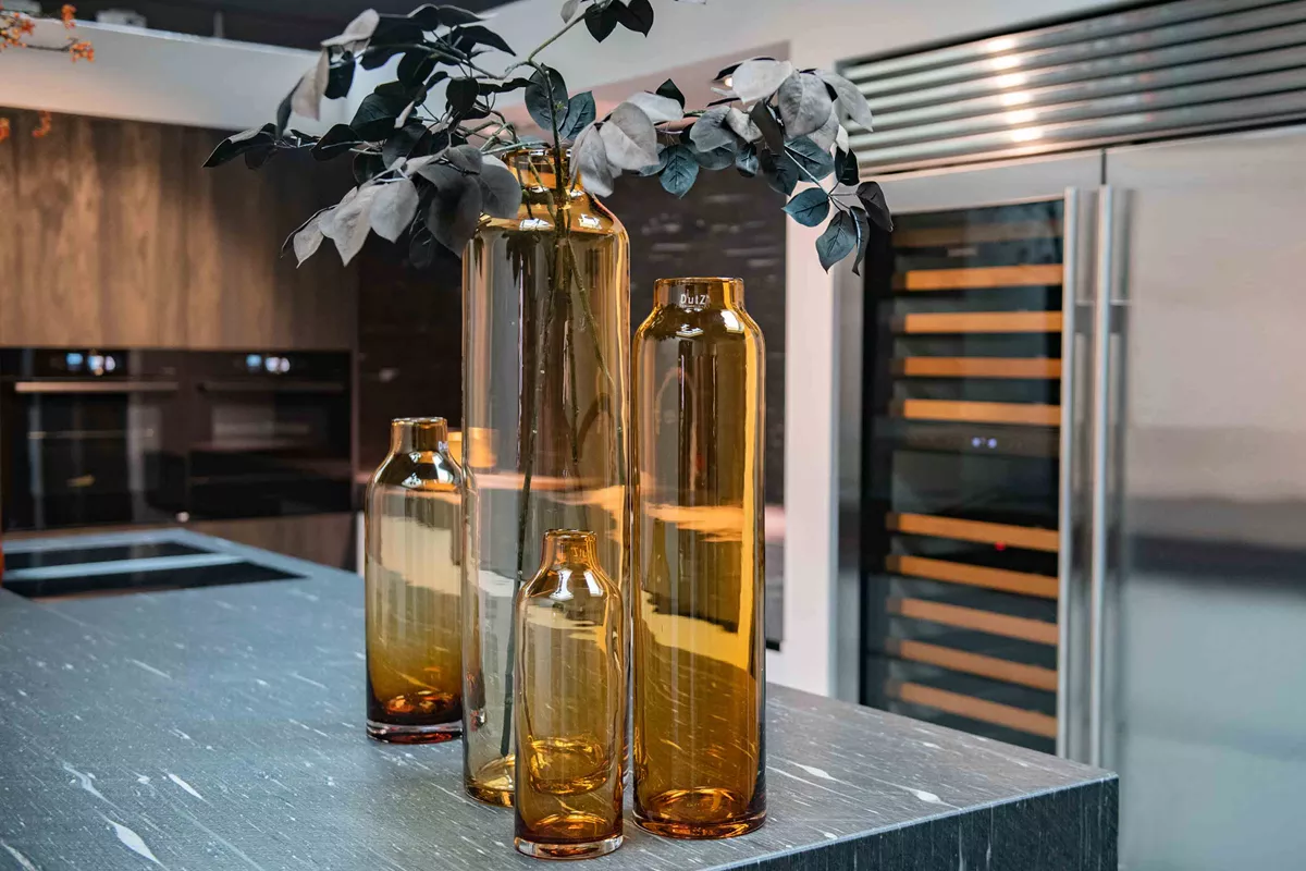 LONGO Vase - AMBER Colour by DutZ - Bridgnorth Furniture