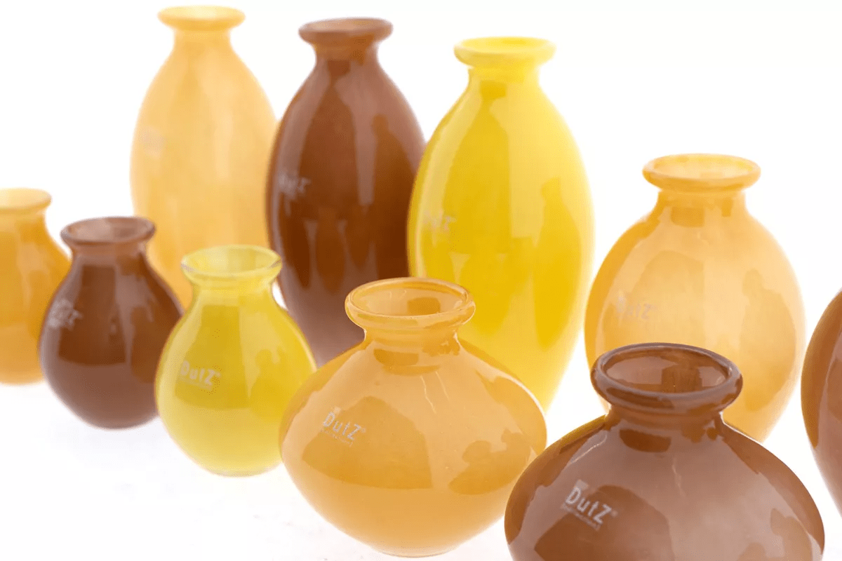NADIEL YELLOW ORANGE Budvase Set - Bridgnorth Furniture