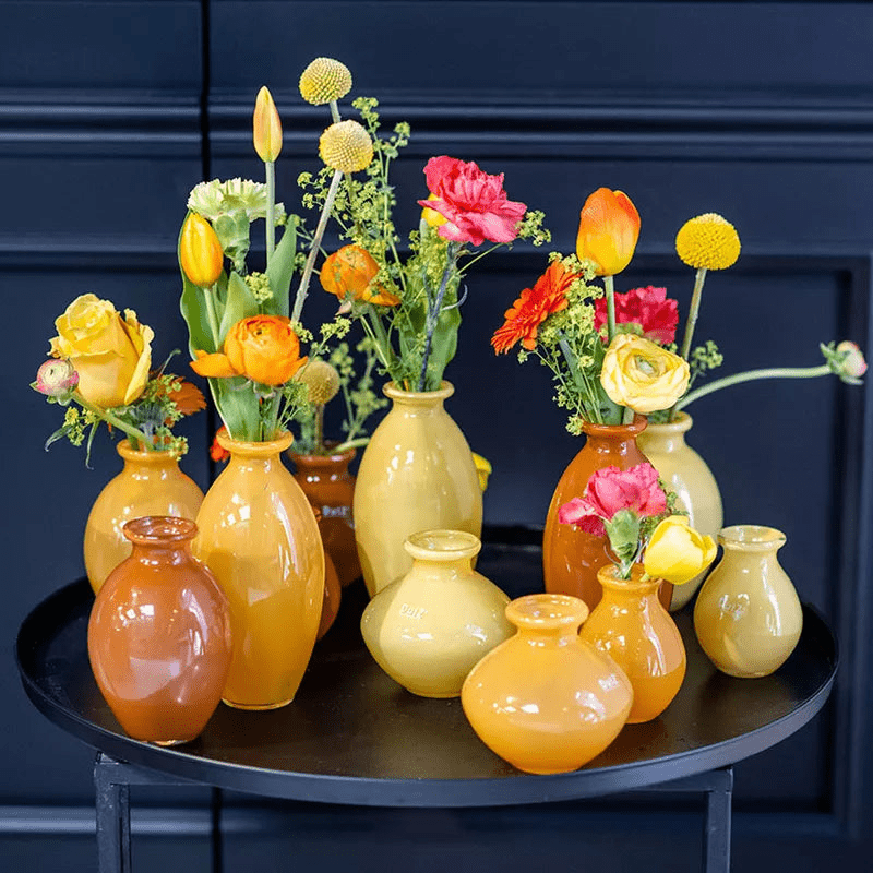 NADIEL YELLOW ORANGE Budvase Set - Bridgnorth Furniture