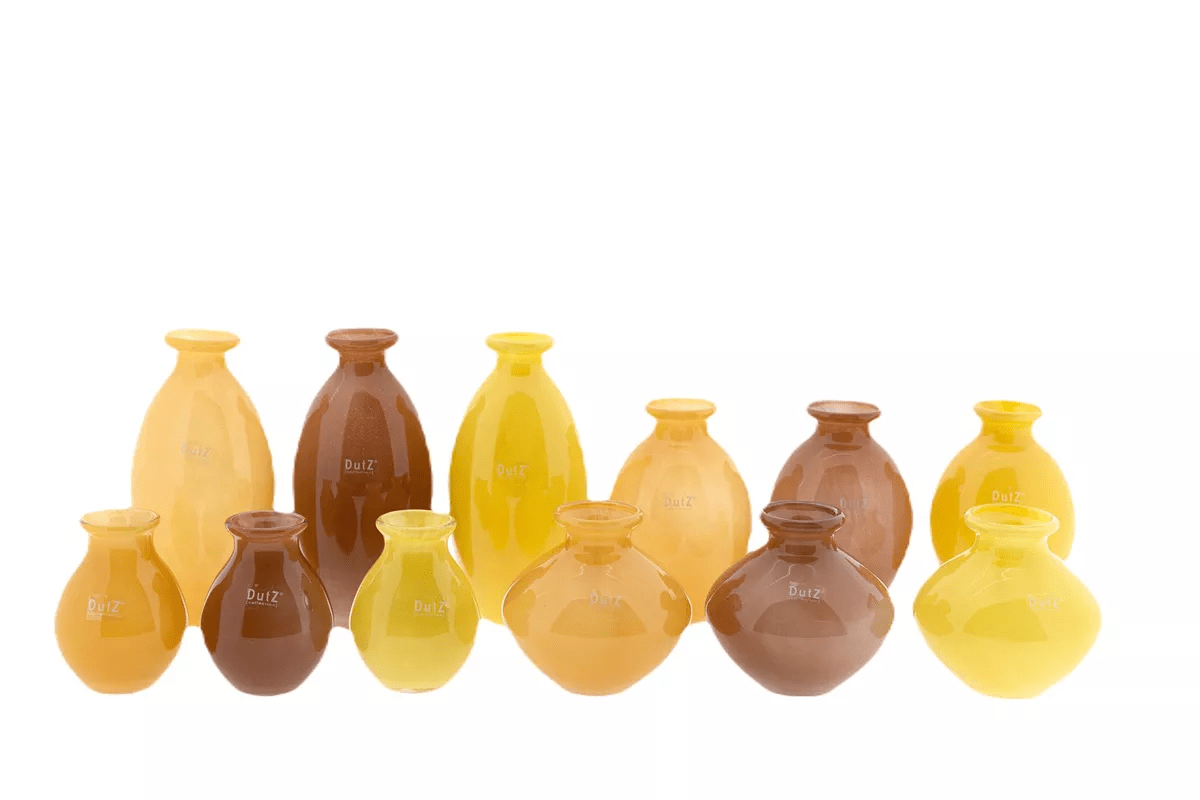 NADIEL YELLOW ORANGE Budvase Set - Bridgnorth Furniture