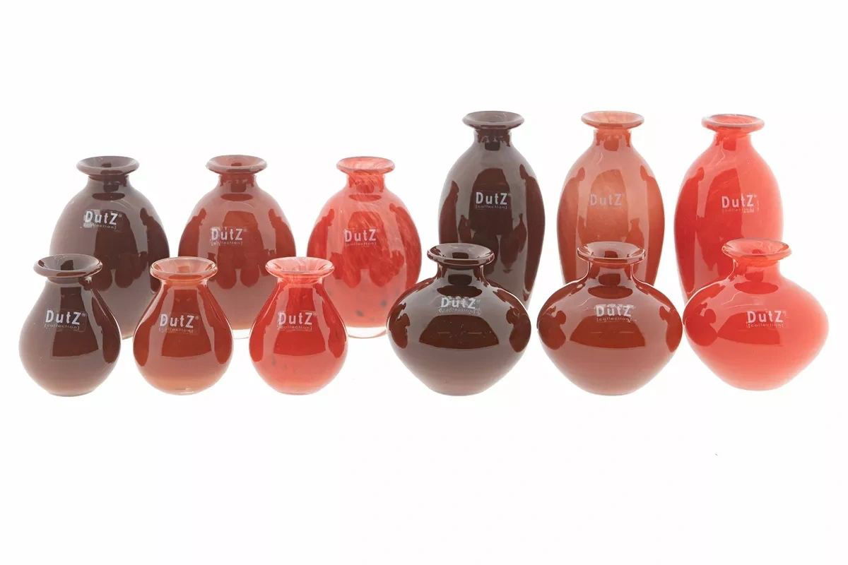 NADIEL RED TINTS BUDVASE SET - Bridgnorth Furniture