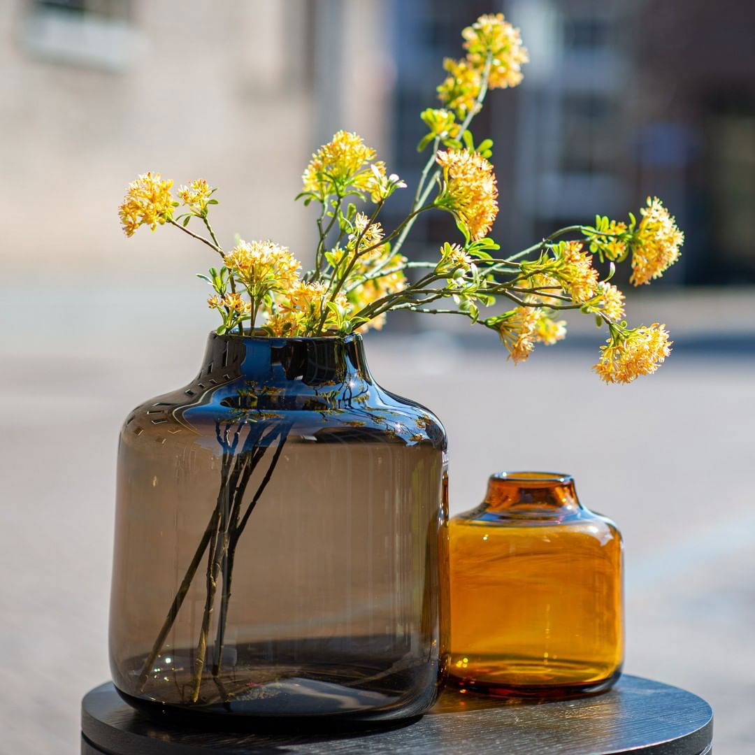 VASE TISZA - AMBER by DutZ - Bridgnorth Furniture