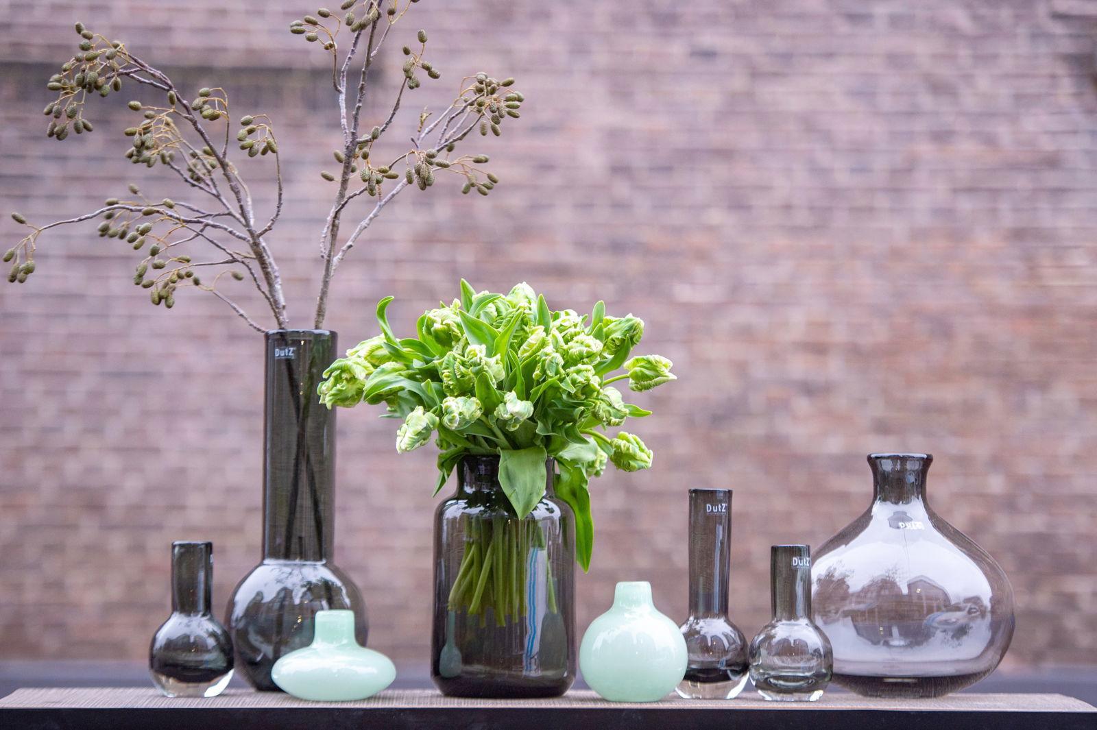 VASE NOVA C - H30 D19 cm - SMOKE Colour by DutZ - Bridgnorth Furniture